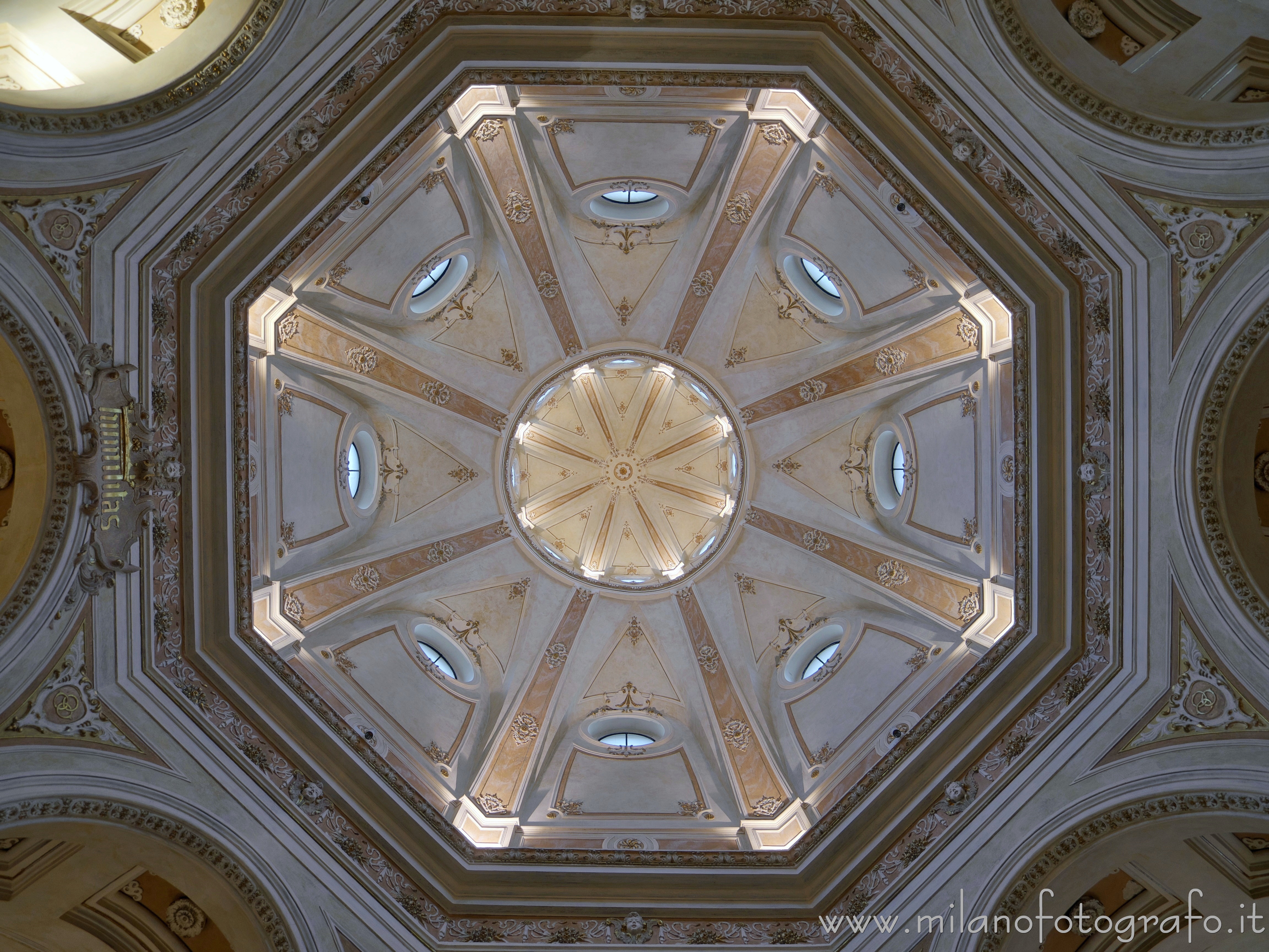 Milan (Italy) - Interior of the dome of the Church of San Carlo at the Lazzaretto - Full resolution picture